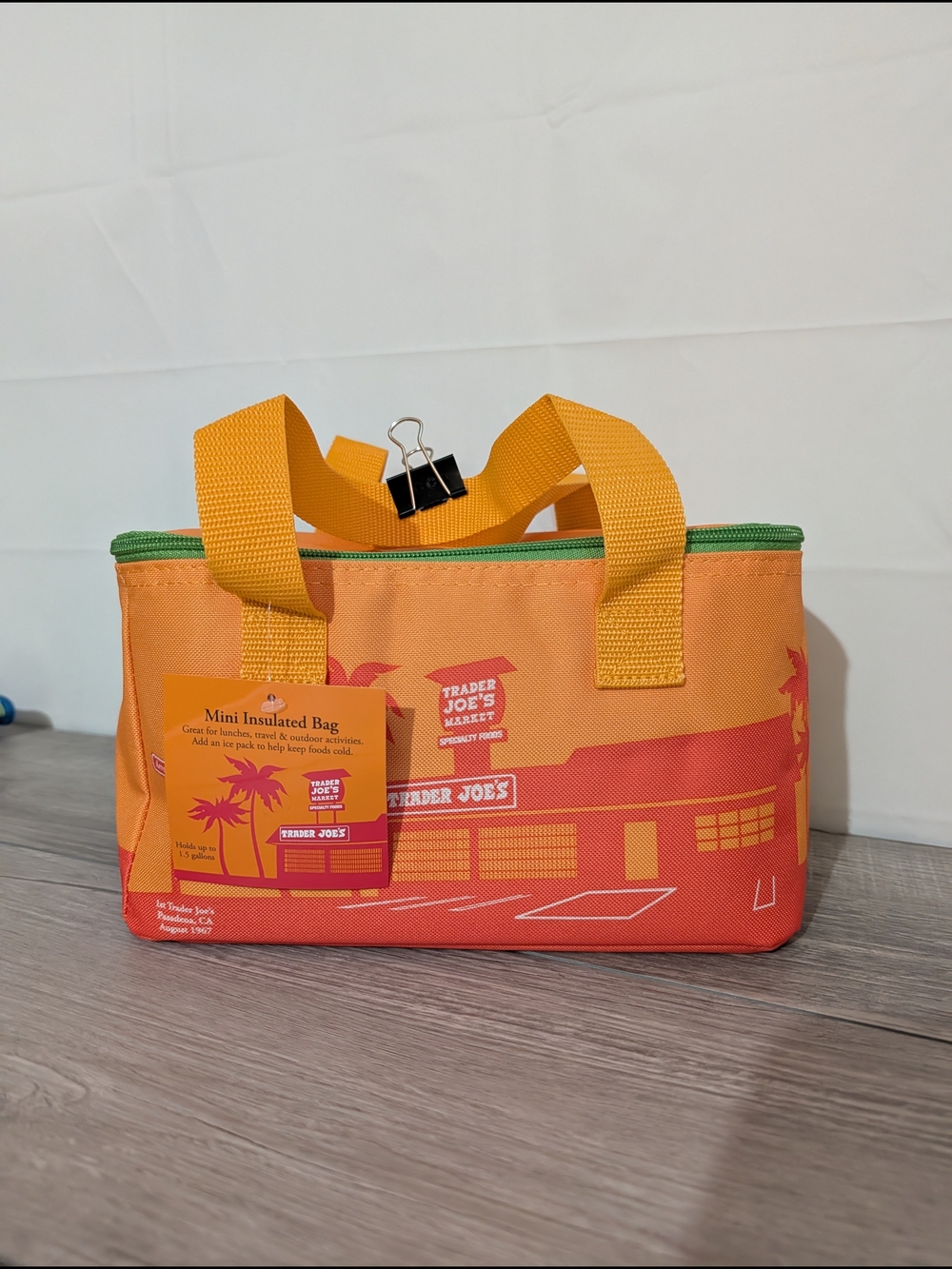 Trader Joe's Mini Insulated Bag - Orange and Yellow